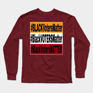 Black Voters Matter - Tri-Color - Front Long Sleeve T-Shirt